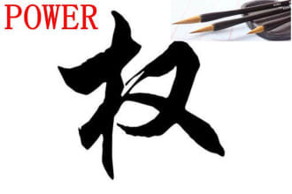 write chinese calligraphy of your words