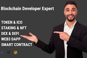 be your expert blockchain developer for web3 dapps and smart contracts