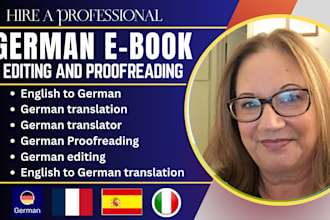 proofread and edit your german text, fiction novel, manuscript and website