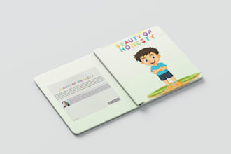 illustrate children story book and book cover