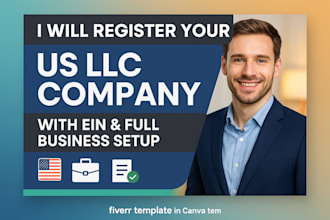 register your US llc company with ein and full business setup