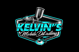 create high quality and beautiful auto detailing logo design