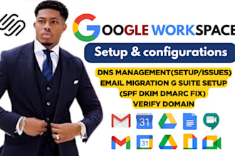 google workspace and dns management email migration spf dkim dmarc g suite setu