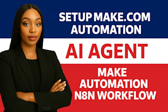 setup make com automation, ai agent, make automation, n8n workflow