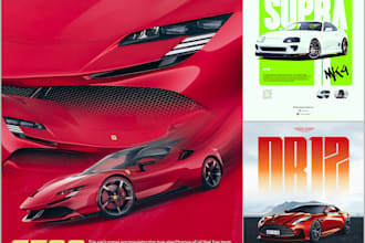 designing car poster for you