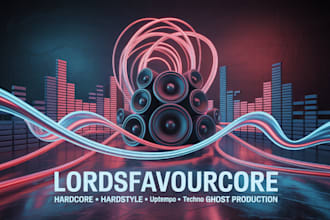 create exclusive ghost produced hardcore, uptempo edm and techno track