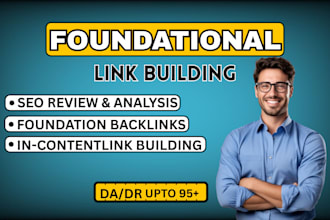do diversified manual SEO foundation backlinks with white hat pro link building