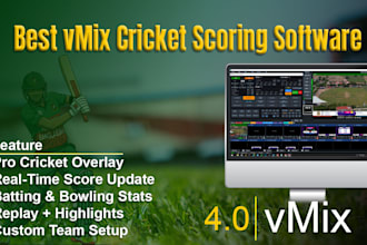 do vmix cricket scoring software setup