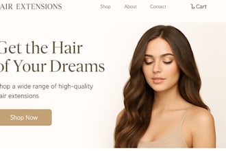 design hair extension shopify website hair shopify store hair wig website