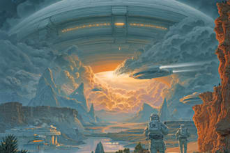 draw sci fi illustration and sci fi art