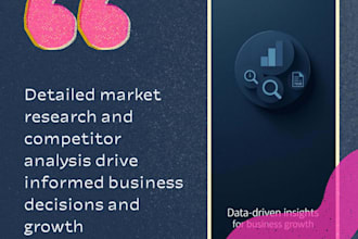 do market research, competitor analysis and target audience insights
