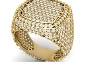 design a premium custom signet ring with unique engraving