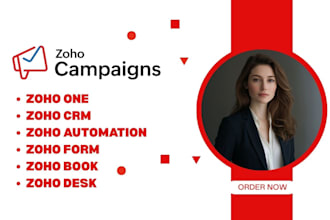 setup zoho campaigns, zoho crm, zoho one, zoho forms, zoho desk, zoho expert,