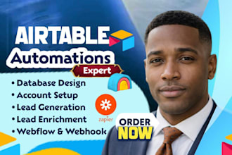 setup airtable automation, n8n ai, airtable database crm, clay com, softr expert
