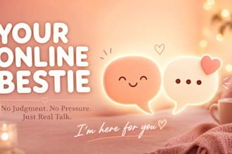 be your online bestie for conversations and comfort