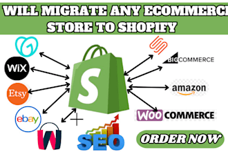 migrate transfer weebly wix woocommerce bigcommerce shopwired website to shopify