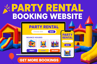 bounce house rental website party rental event rental site moonwalk booking site