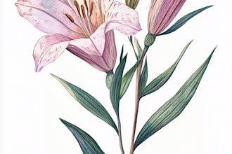 draw flowers, trees or botanical illustration