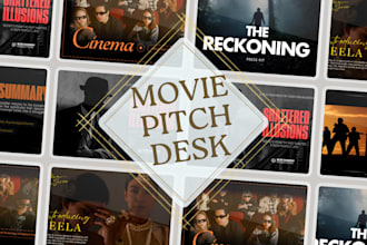design film pitch deck presentation, movie pitch deck, epk TV podcast pitch deck