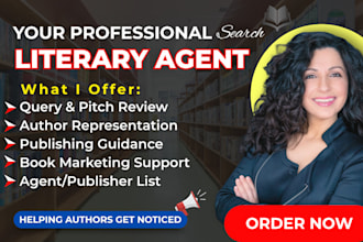 find top literary agent and craft a professional query letter and synopsis