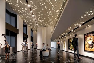 remodel 3d mini museum interior,exterior render, cgi showroom design,museum plan