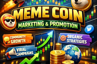 do meme coin marketing and meme coin promotion to increase volume 100x marketcap
