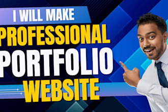 design professional portfolio website, CV resume, ads design