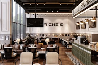 design your restaurant, bar, cafe, retail store and shop interior