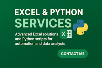 advanced excel expert and intermediate python developer