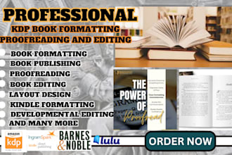 amazon KDP book formatting book formatting for amazon KDP kindle book formatting