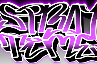 design vibrant and personalized graffiti letter art