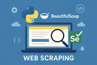 scrape websites and extract data using python