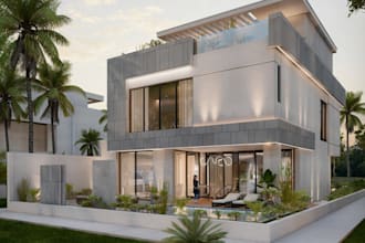 construct 3d residential building, luxury hotel,renew commercial building,garden