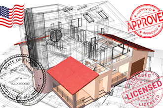 certified architect, permit set, architect stamp, ohio utah california arizona