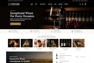 design a premium wine shopify store for your wine business