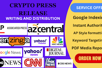 do crypto press release distribution crypto press release writing press release