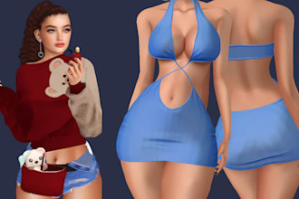 3d cloth for roblox vrchat secondlife sims imvu peds fivem fashion design