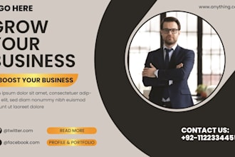 design a professional banner for your business