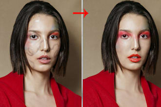 do high end photo retouching, skin smooth, enhance and fix imperfections