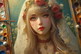 paint digital oil painting portraits