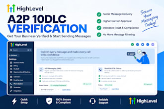 setup a2p phone verification, ghl sms, a2p 10dlc