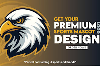 do custom mascot logo for gaming, esports and sports team