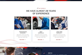 develop mechanic website, auto repair website, tire shops, quick lubes