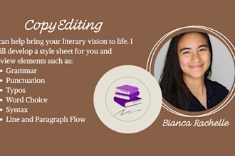 professionally copyedit your book or novel