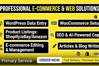upload content, wordpress data entry, product listing