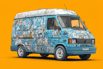 do car wrap, car wrap design , van wrap design, truck