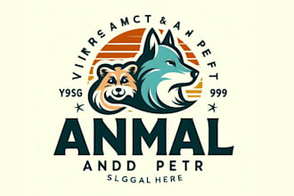 design amazing animal and pet