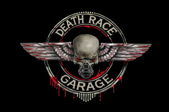 make dark aggressive hand drawn art without ai