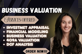 do business valuation, financial model, dcf analysis, appraisal, 409a valuation