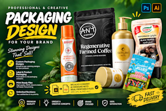 design food packaging, product labels and fmcg packaging